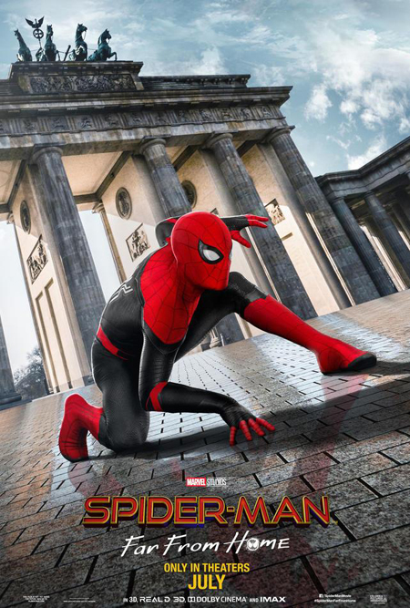 Spider-Man in Rome for the poster of Spider-Man: Far from Home.